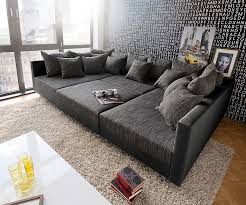 Delife Couch Clovis Xxl Schwarz 300x185 Kissen Hocker Wohnlandschaft Homefurniture Big Sofas Trendy Living Rooms Couches Living Room