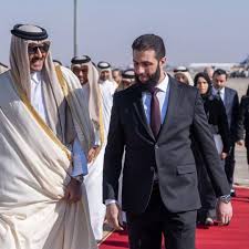  أحمد الشرع لأمير دولة قطر الشيخ تميم بن حمد 