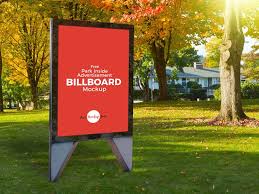 Free Park Inside Advertisement Billboard Mockup Psd Billboard Mockup Free Park Free Mockup