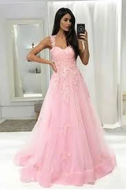 Prom Dress Pink Prom Dress Cheap Cute Prom Dress Appliques Prom Dress Promdresspink Promdre Prom Dresses Sleeveless Prom Dresses Lace Evening Dresses Prom