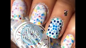 ○ opción nº 2 ○ uñas marineras con fondo azul y franjas diagonales rojas. Unas Pintadas De Azul Atrevidas Y Divertidas Unas Pintadas