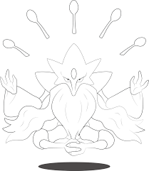 It has an incredibly high level of intelligence. Pokemon Hd How To Draw Pokemon Mega Alakazam