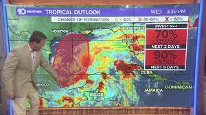 Claudette regained tropical storm status and headed out to sea from the north carolina coast monday, less than two days after the system killed 14 people in alabama. A Tropical Cyclone Possibly Tropical Storm Claudette Likely To Develop In The Gulf Wtsp Com