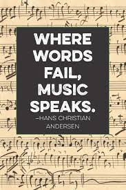 Where Words Fail Music Speaks Hans Christian Andersen Lined 6 X 9 Journal Hans Christian Anderson Quote On Vintage Music Paper Amazon Com Br