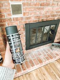 How To Update Brass Fireplace Insert With Spray Paint Iekel Road Home