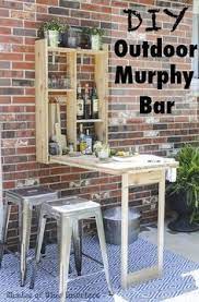 How To Build An Outdoor Murphy Bar Diy Outdoor Bar Small Backyard Landscaping Small Backyard