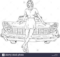 Isoliert Farbe Illustration Malen Zeichnen Madchen Madchen Frau Menschen Menschen Stockfotografie Alamy