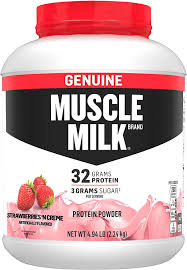 Amazon Com Muscle Milk Genuine Protein Powder Strawberries N Creme 32g Protein Amazon Exclusive 4 94 Pound 32 Servings Everything Else
