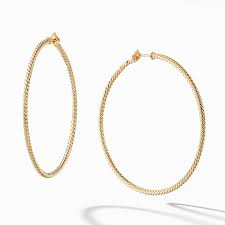Shop 990 top david yurman earrings and earn cash back from retailers such as bloomingdale's, david yurman, and farfetch and others such as nordstrom and saks fifth avenue all in one place. Cable Classics Hoop Earrings In 18k Gold
