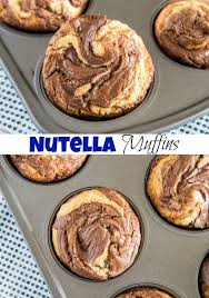 Nutella Muffins Soft And Tender Homemade Muffins With A Delicious Swirl Of Nutella Nutella Muffins Homemade Muffins Nutella Recipes