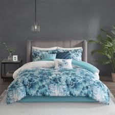 Maybe you would like to learn more about one of these? Madison Park Adella Teal 7 Piece Cotton Printed Comforter Set Overstock 21267089