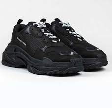 Buy and sell authentic balenciaga triple s burgundy shoes sneakers and thousands of other balenciaga sneakers with price data and release dates. Balenciaga Triple S Sneakers All Black Running Shoes For Men Buy Balenciaga Triple S Sneakers All Black Running Shoes For Men Online At Best Price Shop Online For Footwears In