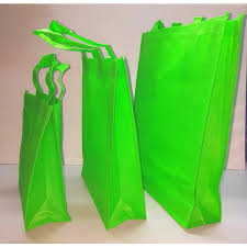 bag non woven w handle lge grn each pk12 l34xw10xh40