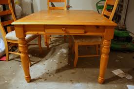 refinishing the dining room table