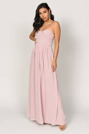 Pink Maxi Dress Strapless Sweetheart Neckline Dress Homecoming Dress 48 Tobi Us