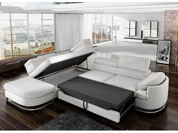 Goditi senza esitazione un ampio divano letto pratico e moderno! Divano Letto In Similpelle Mysen Bianco Angolo Sinistra