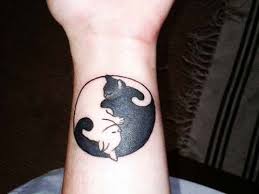 Kedi Dovmesi Yin Yang Cat Tattoo Erkek Dovmeleri Hayvan Dovmeleri Siyah Kedi Dovmeler