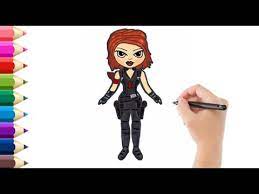 Como Dibujar a Black Widow / How to Draw Black Widow Fortnite season 5 -  YouTube
