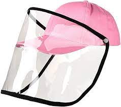 Ooeoo Safety Face Shields Anti Spitting Protective Hat Cover Outdoor Fisherman Hat Adjustable Size Pink Amazon Face Shield Hat Face Shield Fisherman Hat