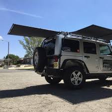Sir Shade Telescoping Rear Awning Jk 2 4 Dr For Gobi Rack Car Awnings Gobi Rack Car