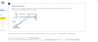Solved Required Information Note This Is A Multi Part Qu Chegg Com