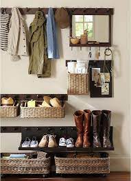 10 organizing tips from a pottery barn designer entryway organization decor glass shelf brackets stainless steel