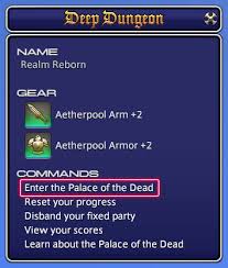 Dungeons need to be unlocked through quests (many are unlocked as part of the main story). Deep Dungeon The Palace Of The Dead Final Fantasy Xiv The Lodestone