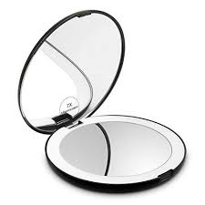 Amazon Com Fancii Led Lighted Travel Makeup Mirror 1x 10x Magnification Daylight Led Compact Portable Large 5 Travel Makeup Mirror Travel Mirror Mirror