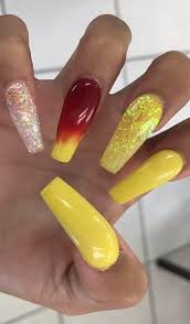 Coffin acrylic nails are a must try this year. Summer Coffin Acrylic Nails Designs 2019 Confession Of Rose
