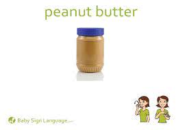 Peanut Butter Flash Card Sign Language For Kids Baby Sign Language Baby Sign Language Flash Cards