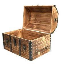 This wheeled trunk is a camper's ideal packing solution as well as a dorm dweller's mobile furniture piece with ample storage. Large Wooden Decorative Lion Rings Pirate Trunk With Lockable Latch And Lock Chests Diy Storage Trunk Cool Woodworking Projects