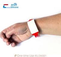 도매 일회용 RFID 종이 손목 밴드 일회용 팔찌