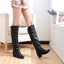 Beautiful, multifunction chaussure femme, available in huge selections at alibaba.com. Napoulen Femmes Bottes Hiver Haute Tube Talons Plats D Equitation Populaire Noir Sjf71117737bk Noir Noir Cdiscount