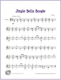 jingle bells boogie free easy guitar sheet music