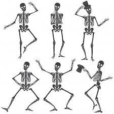 Dancing Skeletons Different Skeleton Poses Isolated Skeleton Tattoos Skeleton Drawings Skeleton Illustration