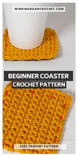 Crochet hearts doily coaster tutorial easy for beginners. Beginner Crochet Coaster Pattern Winding Road Crochet