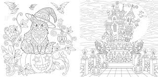 An easy way to find the best coloring pages for adults is to use the most popular page and sort the list by most printed and ever. Halloween Coloring Pages Coloring Book For Adults Colouring Pictures With Cat On Pumpkin And Horror House Antistress Freehand Sketch Drawing With Doodle And Elements Royalty Free Cliparts Vectors And Stock Illustration Image