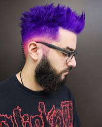 Fun Color I Did On Henlo Thanks My Freng Krissedup Bright Purple Hair Purple Hair Mens Hair Colour