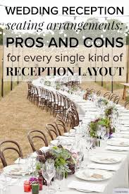 For this reason, providing them with a wedding reception timeline is a must. Wedding Reception Seating Arrangements Pros And Cons For Every Table Layout Wedpics Blog