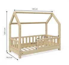 Small Montessori Toddler Floor Bed Frame With Rails Toddler Floor Bed Frame Toddler Floor Bed Toddler House Bed