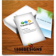 Sandy beaches to snowy peaks. Travel Agent Business Card