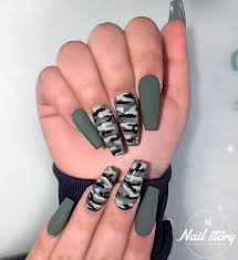 You can also use other colors to get matte black nail designs, white matte nail designs, matte grey. You Didn T See This Coming Camouflage Coffin Coming Designs Didnt Flower Nail Designs G Camouflage Nails Camo Nails Best Acrylic Nails