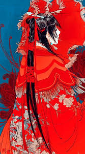 Enticing Chinese Red Lady Art Asian Art Chinese Art