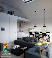 المطبخ العصرى الذى يطل على غرفة المعيشة يمنحها أناقة وطابع عصرى مريح لربة المنزل نعرض لكم احدث Modern Apartment Design Apartment Design Modern Apartment Decor