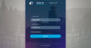 Vanhack Platform Login Screen Screen Login Web Design