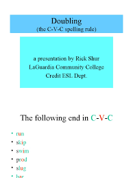 Cvc works by using computer algorithms to detect and isolate the sound of your voice. The C V C Spelling Rule Stress Linguistics Oral Communication