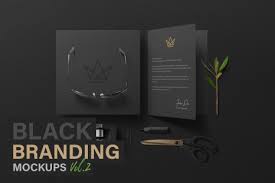 Download Black Branding Mockups Vol 3 In Stationery Mockups On Yellow Images Creative Store
