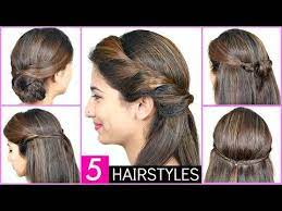 In Just 2 Mins 5 Quick Easy Heatless Hairstyles Anaysa Youtube Heatless Hairstyles Hair Styles Easy Hairstyles