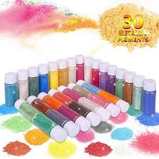 Adding mica powder will make your acrylic paint look metallic. Amazon Com Slime Powder Mica Powder Natural Powder Pigments Epoxy Resin Color Pigment Acrylic Paint Soap Making Dye For Adhesive Pigments Bath Bomb Dyes Polymer Clay Craft Etc 30 Colors 7g Each