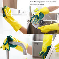 1 Pair Creative Cleaning Gloves Dishwashing Gloves Cleaning Gloves Sponge Cleaning